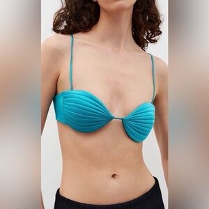 BEVZA Turquoise Shell-Style Bralette/ Bellini Top NWT